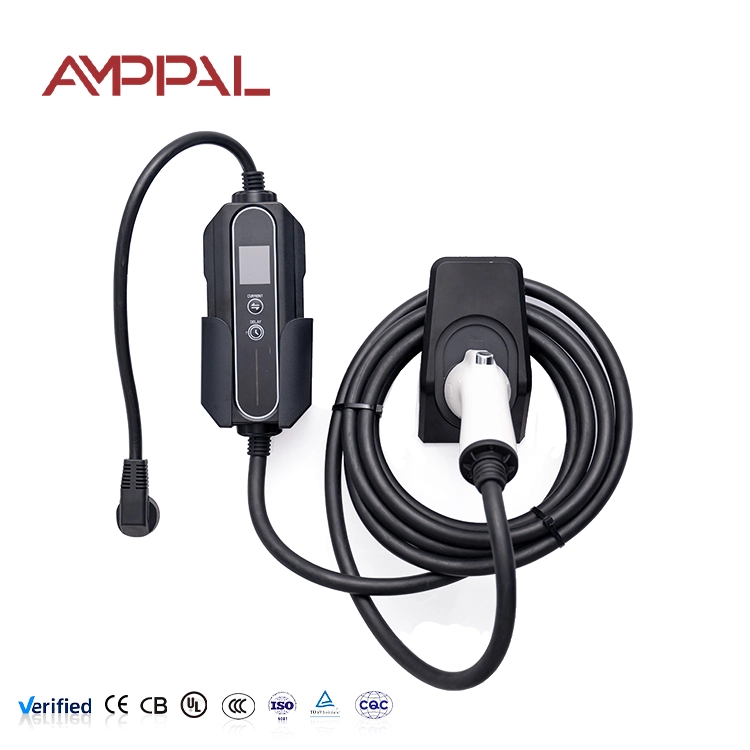 11kW Portable AC EV Charger karo Desain Acrylic kanggo Travel lan Ngisi daya Ngarep