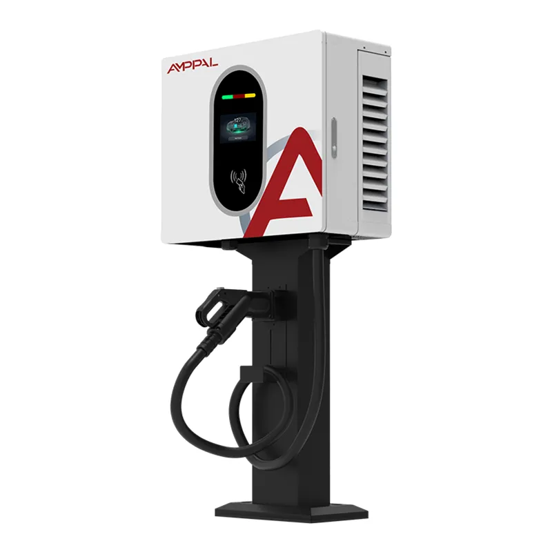 20kW Wall-Mounted DC Fast EV Stasiun Ngisi daya kanggo Parking Komersial